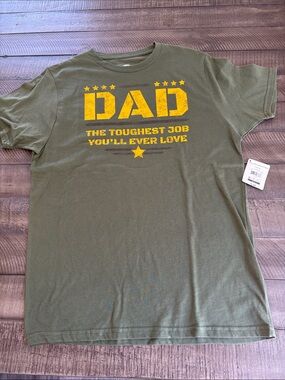 Dad Graphic Tee - Olive Green